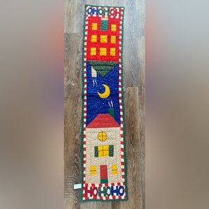 Christmas quilted table runner